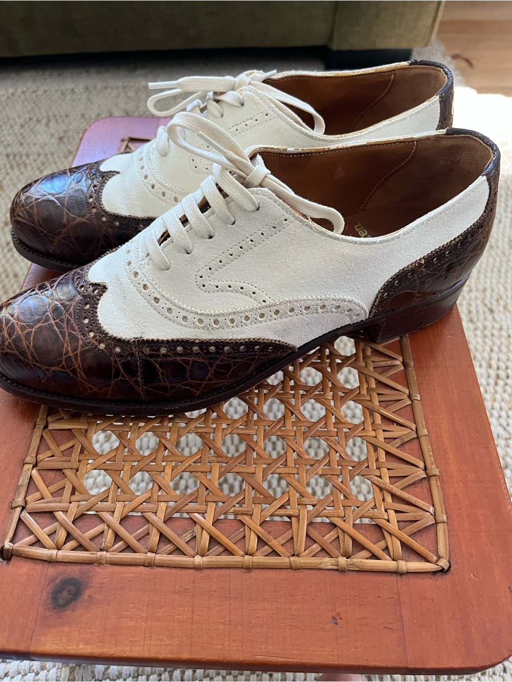 Vintage Ralph Lauren Collection Bench Made England Spectator Wingtip Oxfords 6